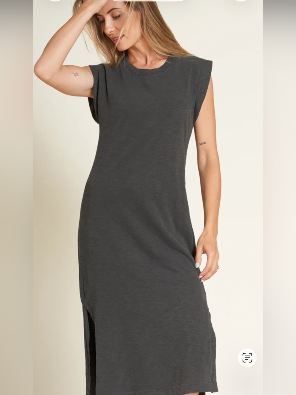 Rowan Georgia Slub Tank Dress Slate